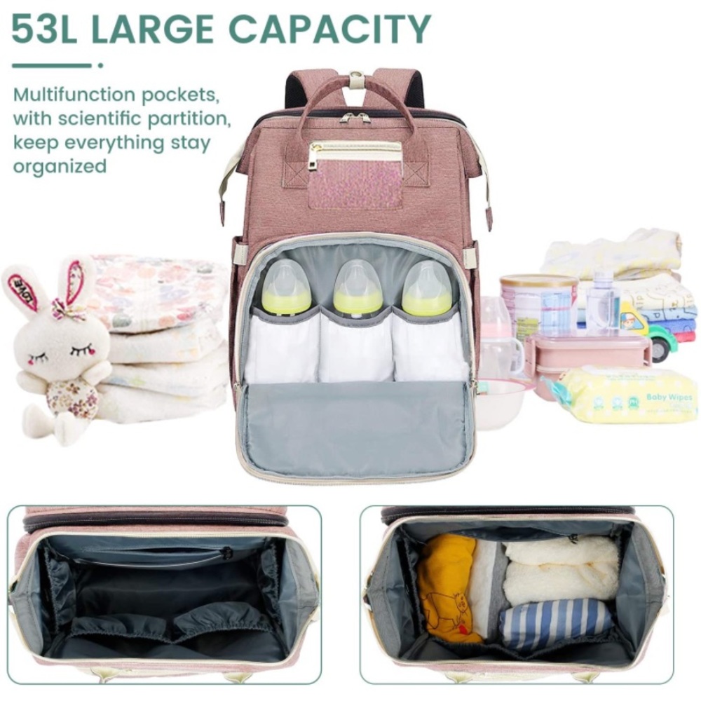 Brand new-Hotbest Diaper Backpack, Changing Area/Mat, Lots of pockets! - Picture 11 of 14